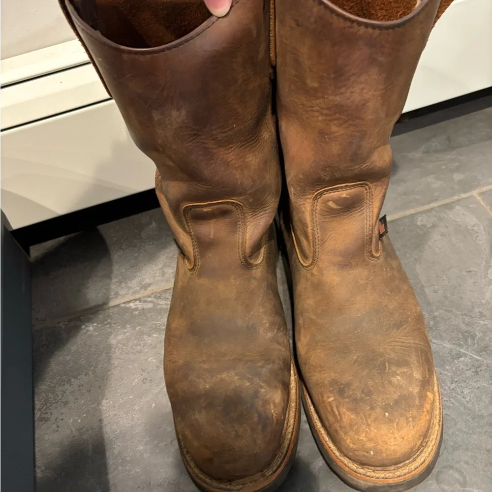 Thorogood Men's Wellington Trail Crazyhorse Steel Toe Round Toe Work Boot 10.5